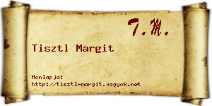 Tisztl Margit névjegykártya