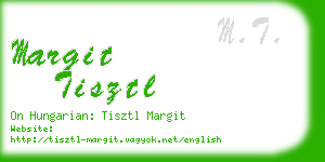 margit tisztl business card